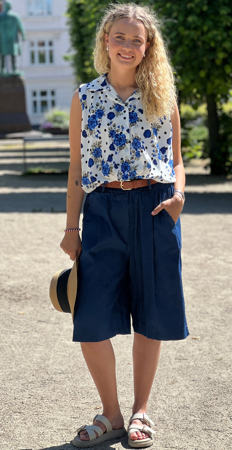 Forudbestil uge 28 Emma bermuda shorts og bælte jeans LikeLondon