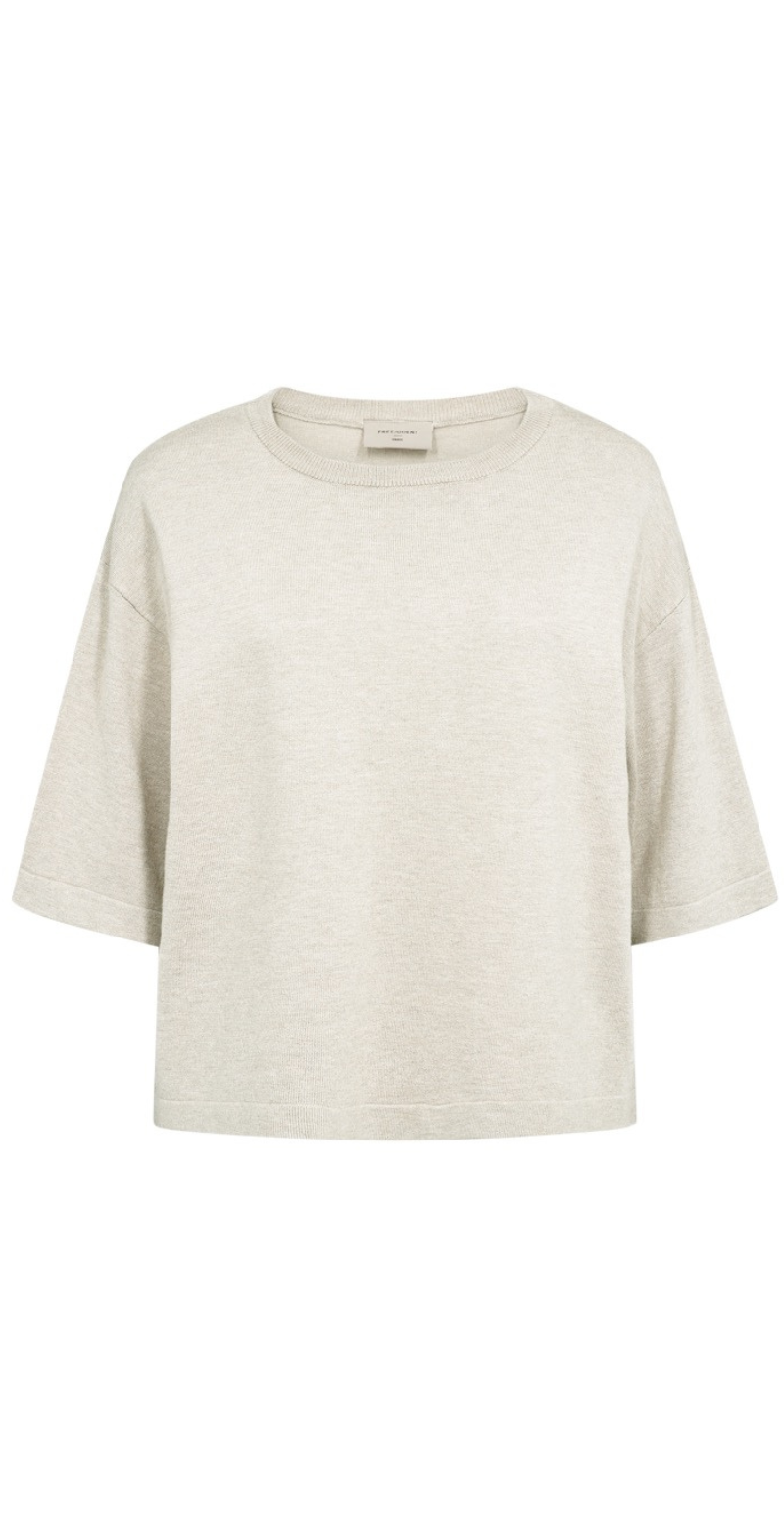 Conny pullover med 3/4 ærmer moonbeam Freequent