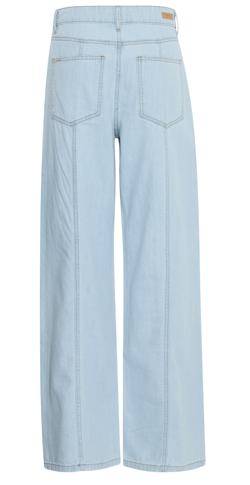 Lonia jeans med tydelige syninger light blue denim B.young