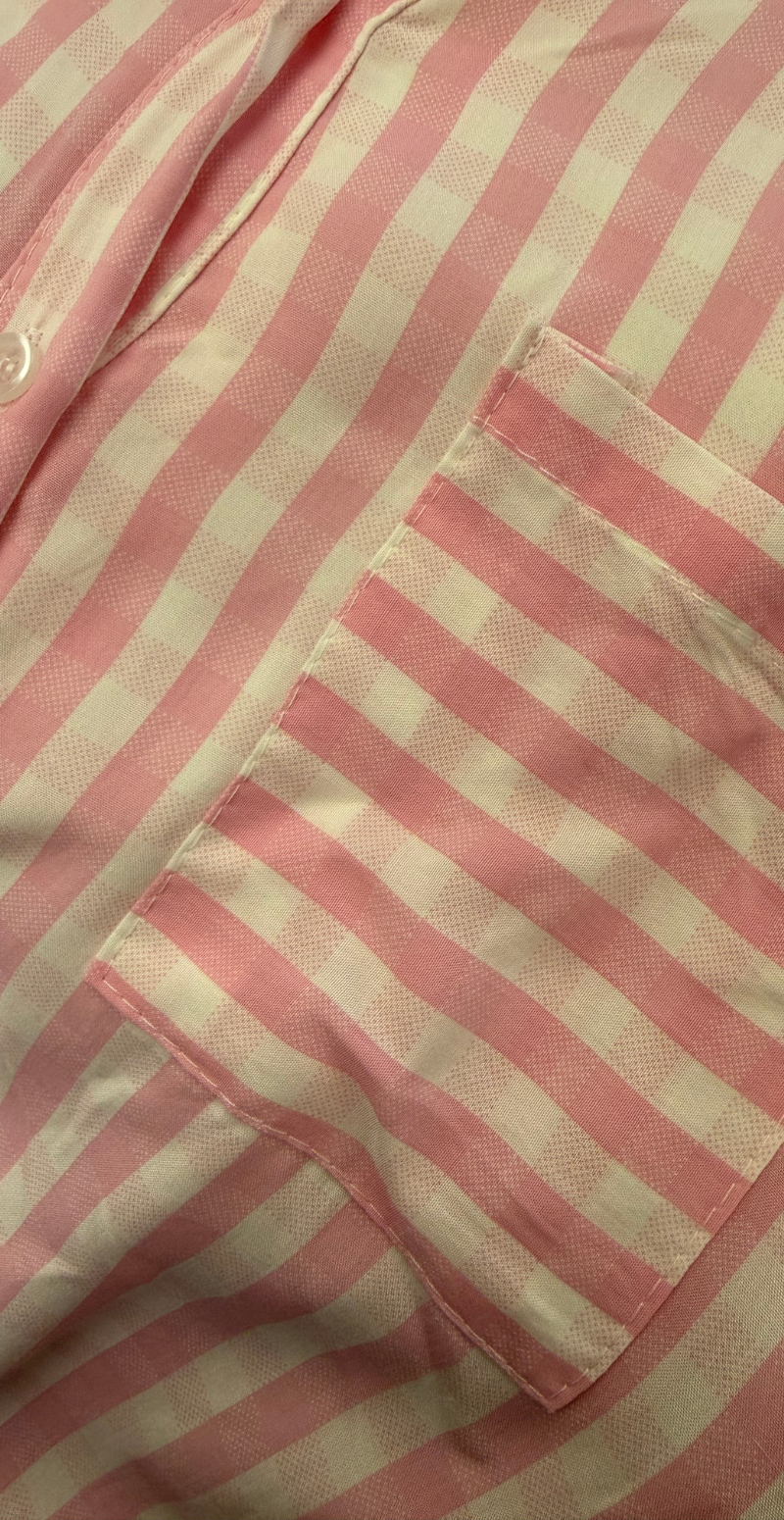 Henrika skjorte med tern og lommer rosa LikeLondon