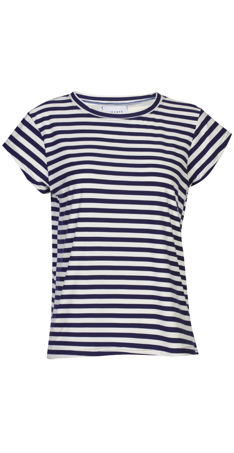 Alma t-shirt blue creme stripe Liberté