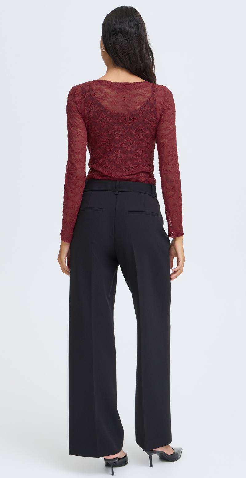 Priya blondebluse med lange ærmer sun dried tomato B.young