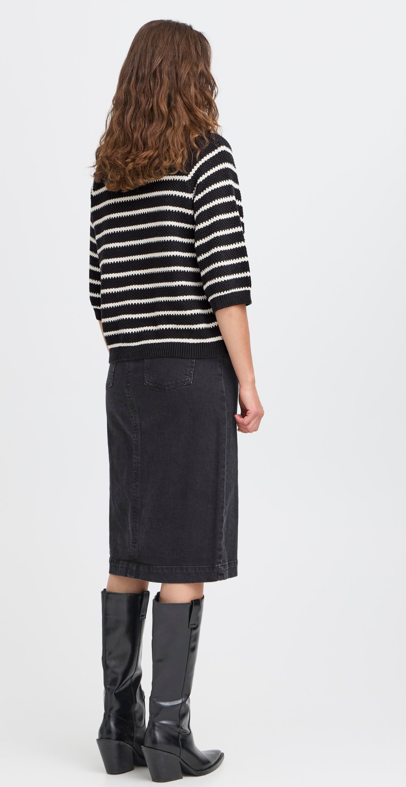 Mikala raglan jumper black mix B.young