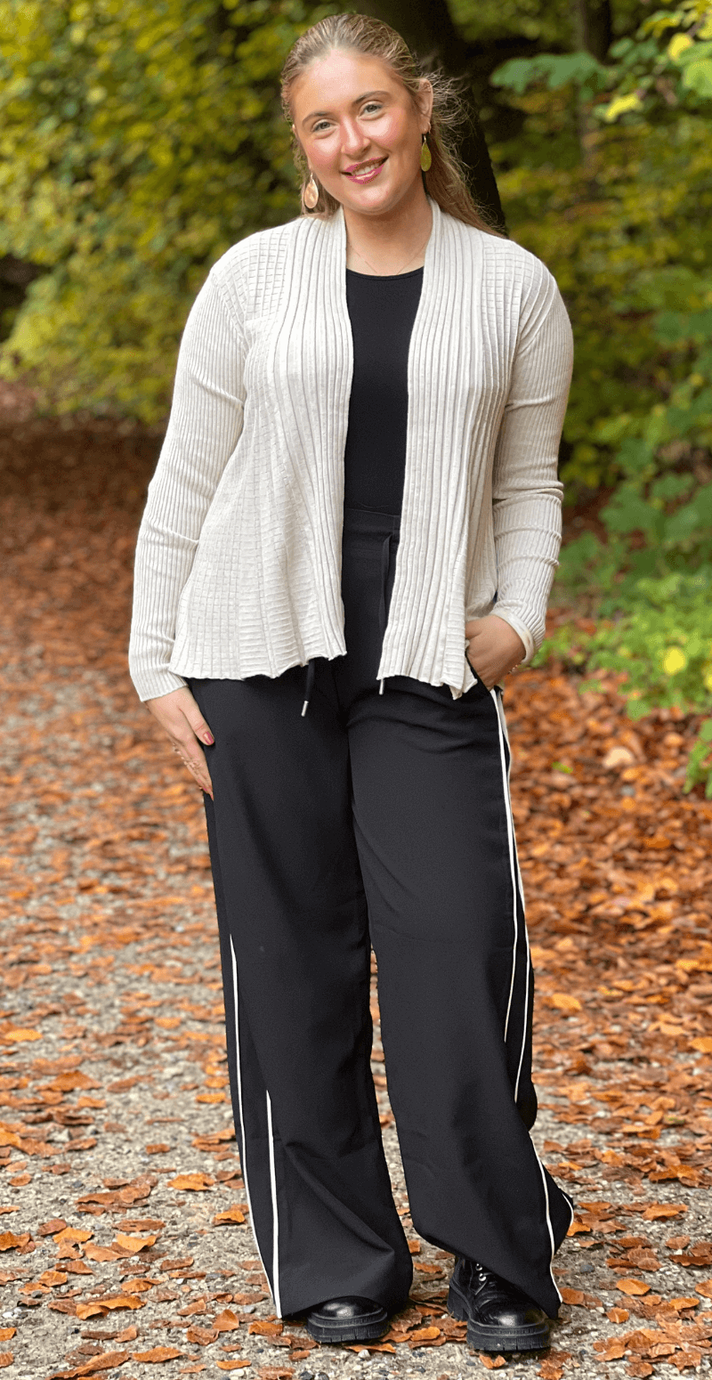 Kort claudisse cardigan moonbean melange