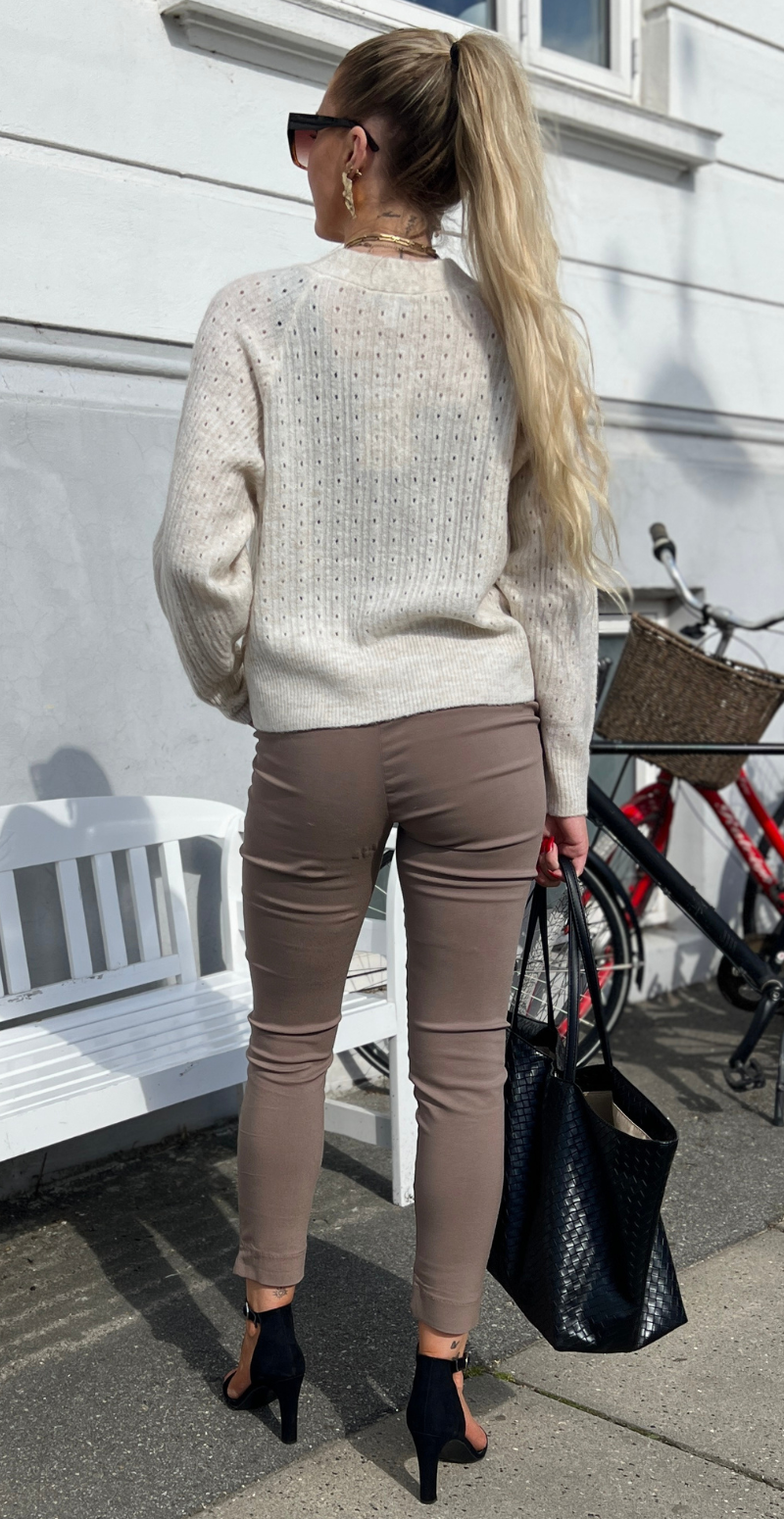 Monna cardigan birch melange