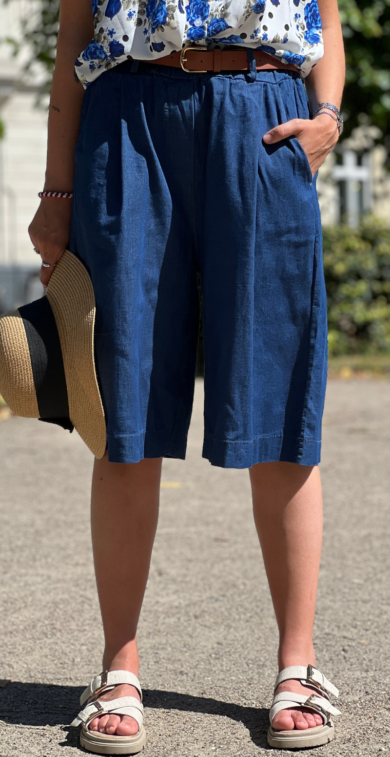Forudbestil uge 28 Emma bermuda shorts og bælte jeans LikeLondon