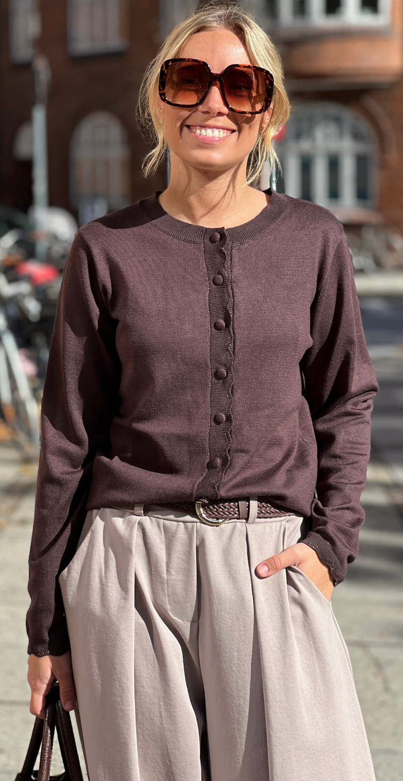 Morla Lurex cardigan java melange B.Young