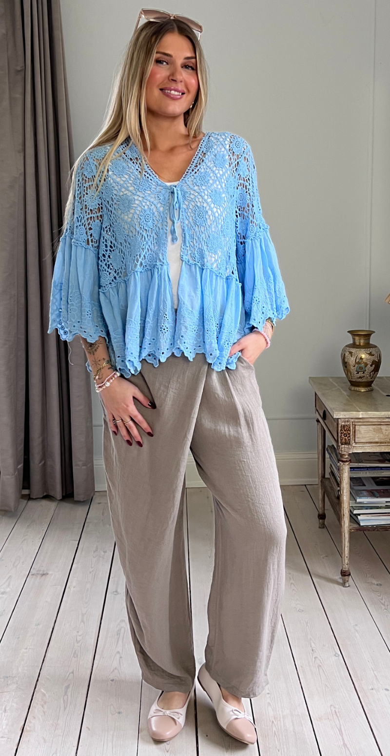 Normi bukser med træknap og slå-om effekt fango LikeLondon