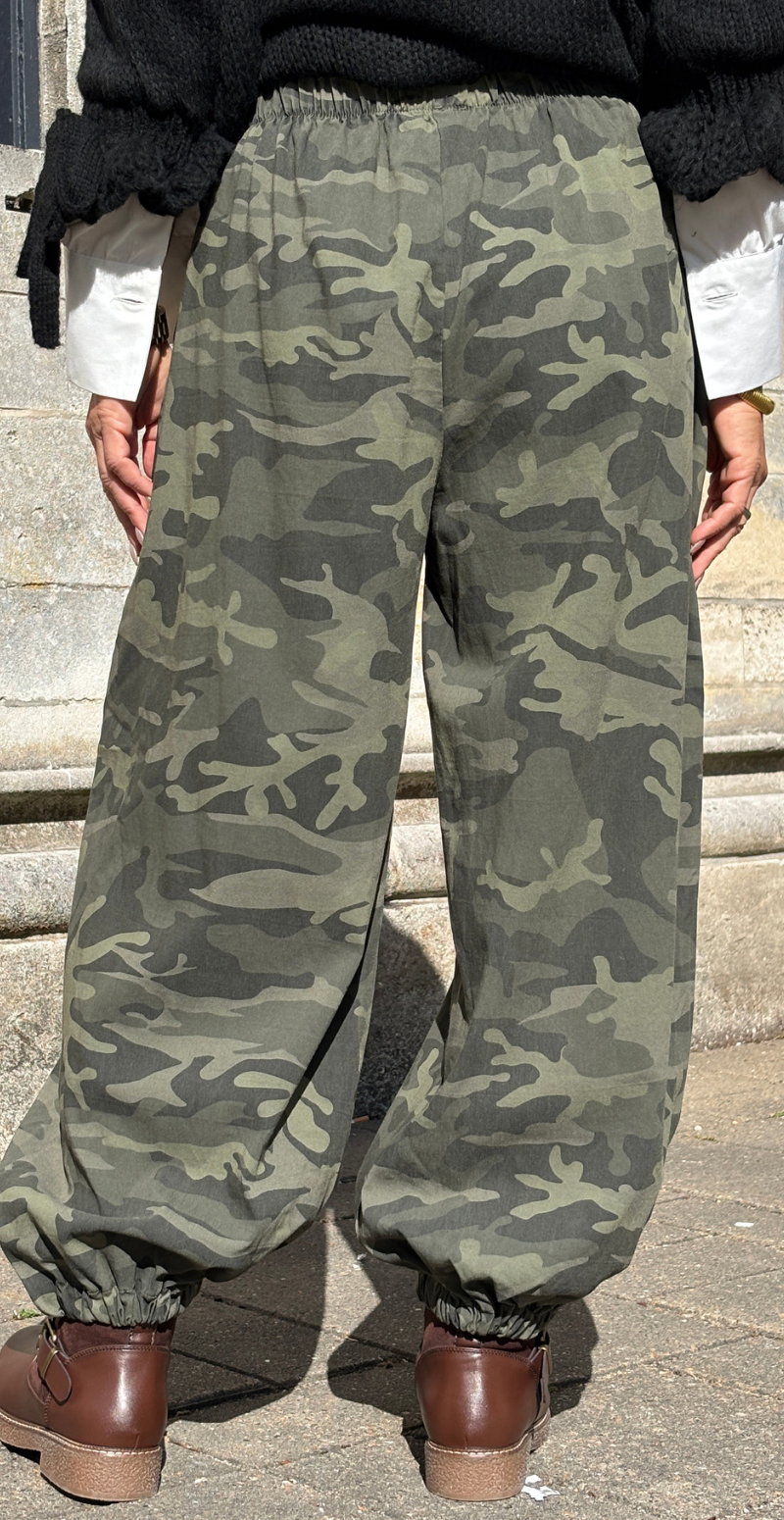 Rifa ballonbukser med camouflage print army LikeLondon