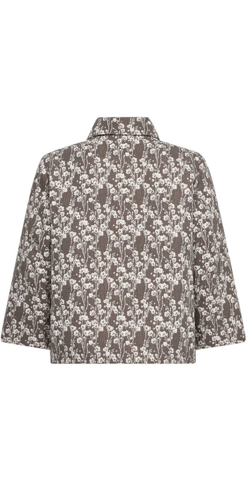 Fally let jakke med blomster mole w. star off-white Freequent