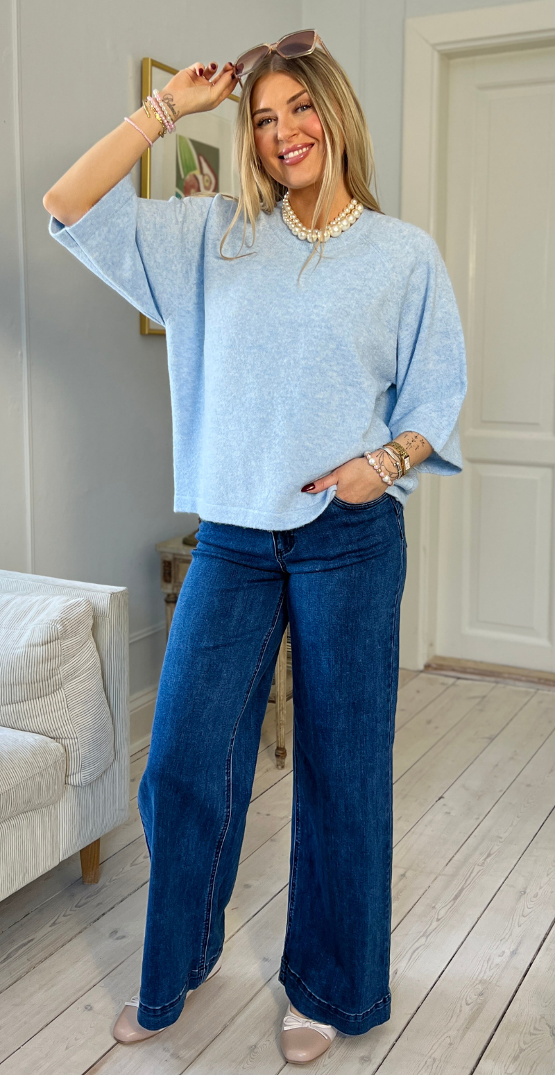 Orlean pullover lysblå LikeLondon