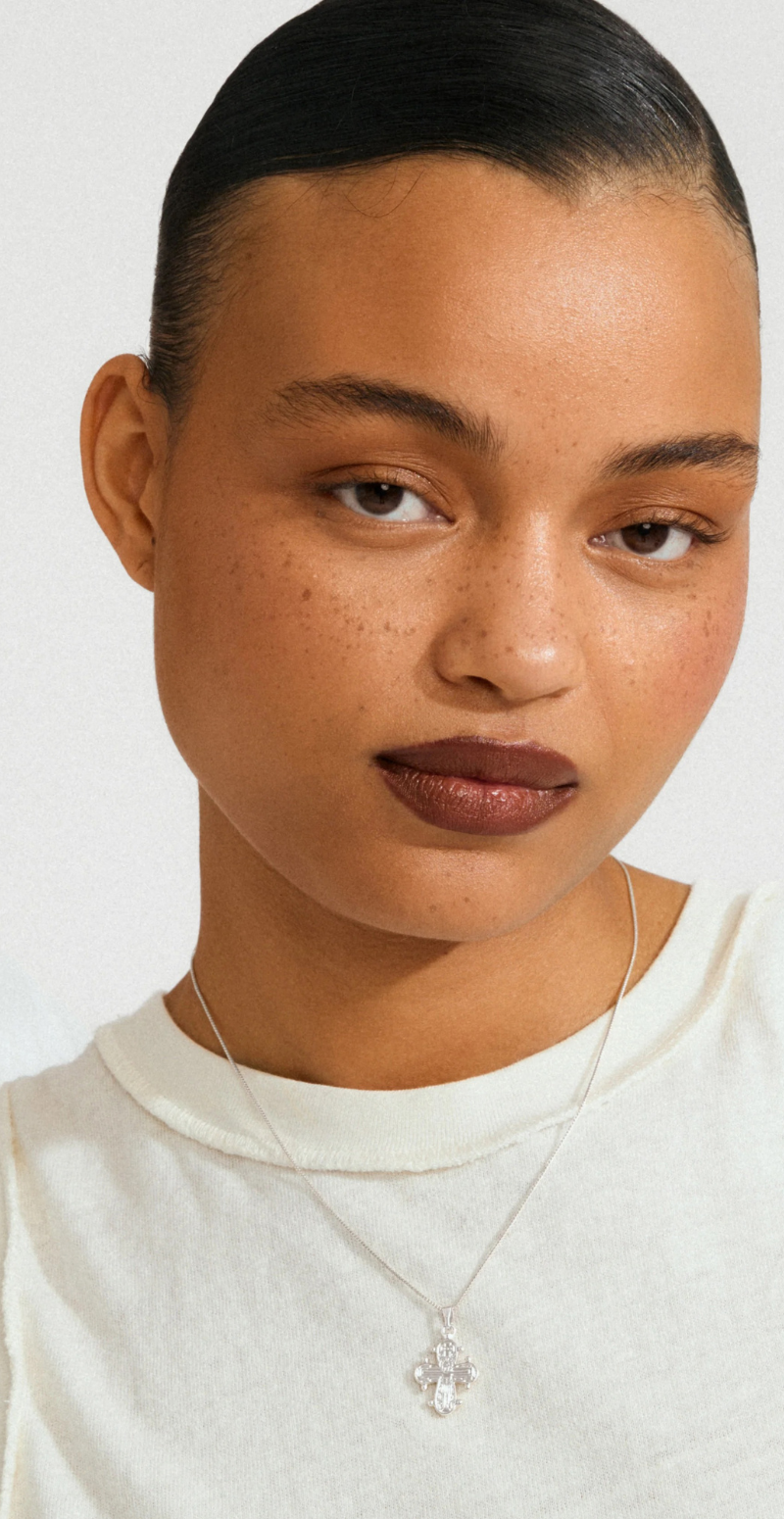 Dagmar halskæde sølvbelagt Pilgrim