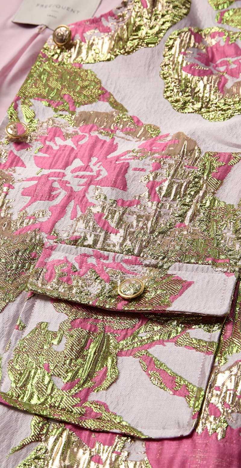 Fay jakke med gulddetaljer sweet lilac w gold Freequent