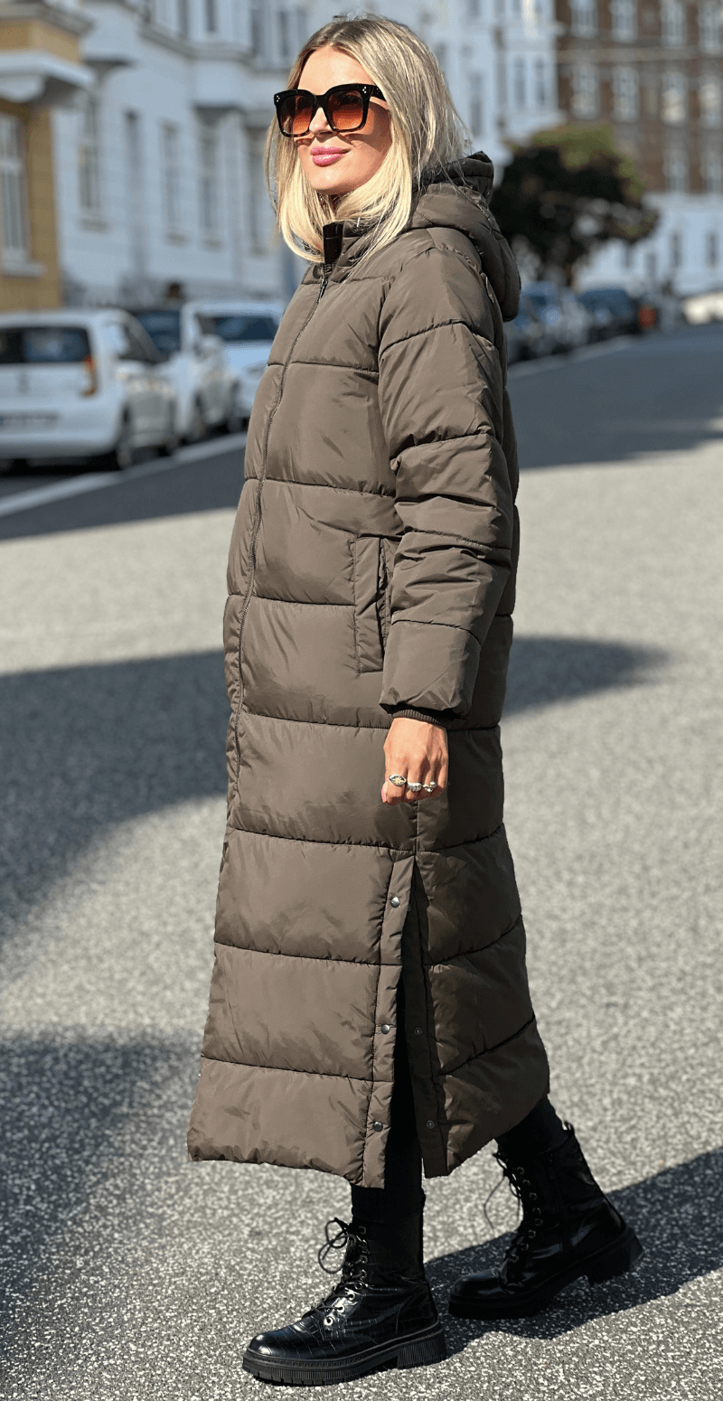 Liva frakke med hætte forest LikeLondon