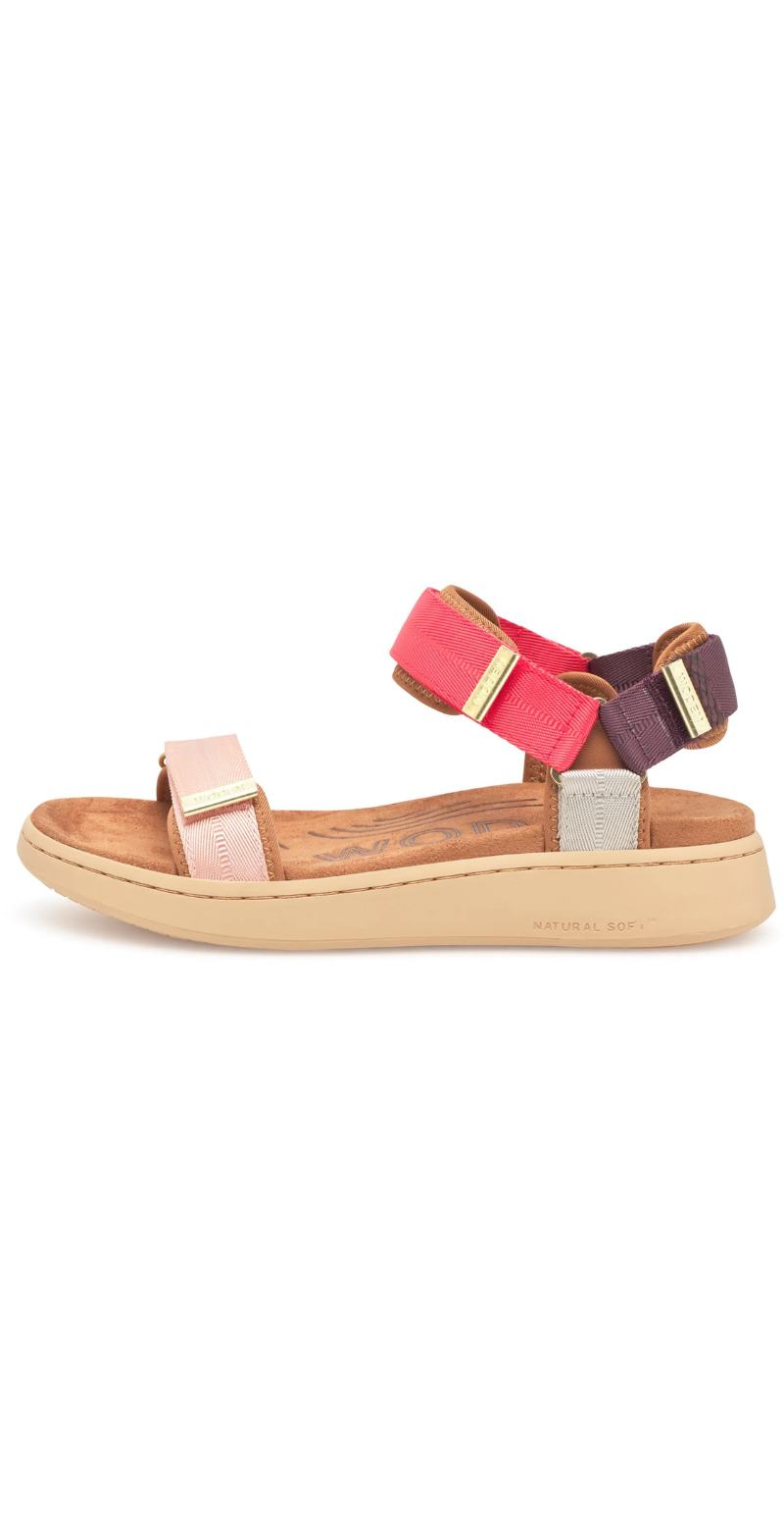 Sandal med velcro flame multi Woden