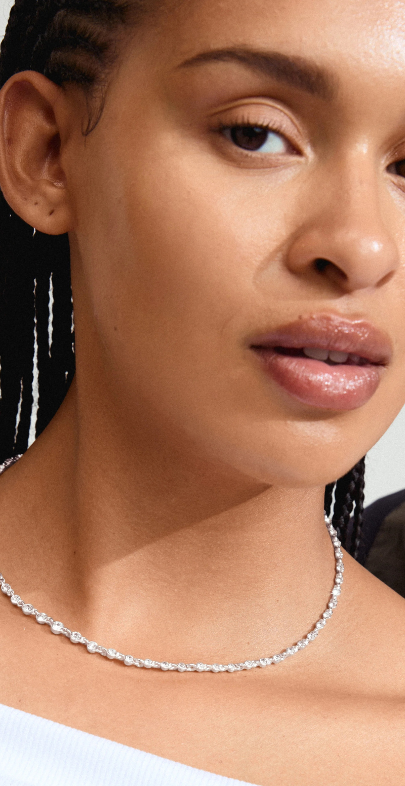 Imogene halskæde sølvbelagt Pilgrim