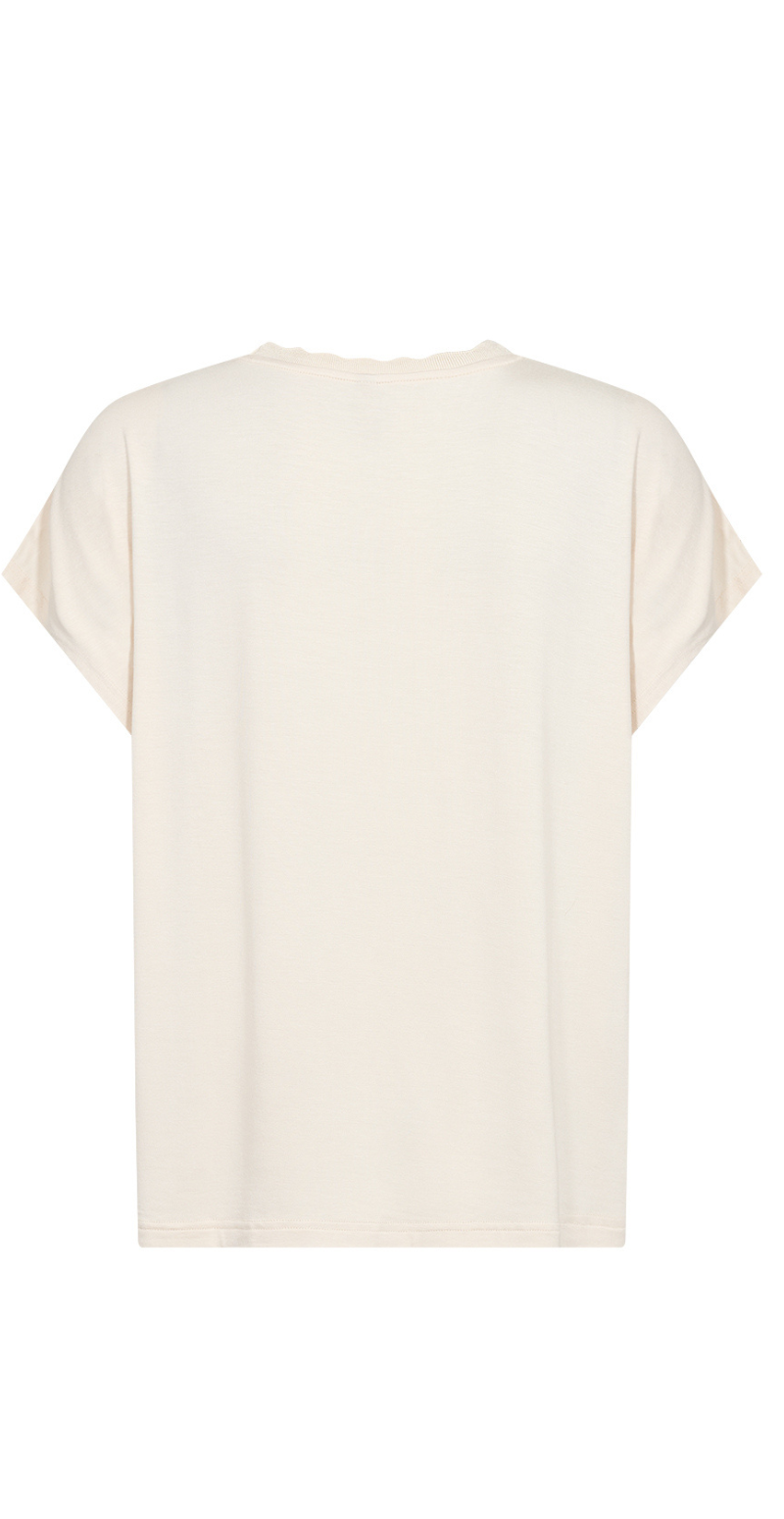 Marion bluse i silk-look beige LikeLondon