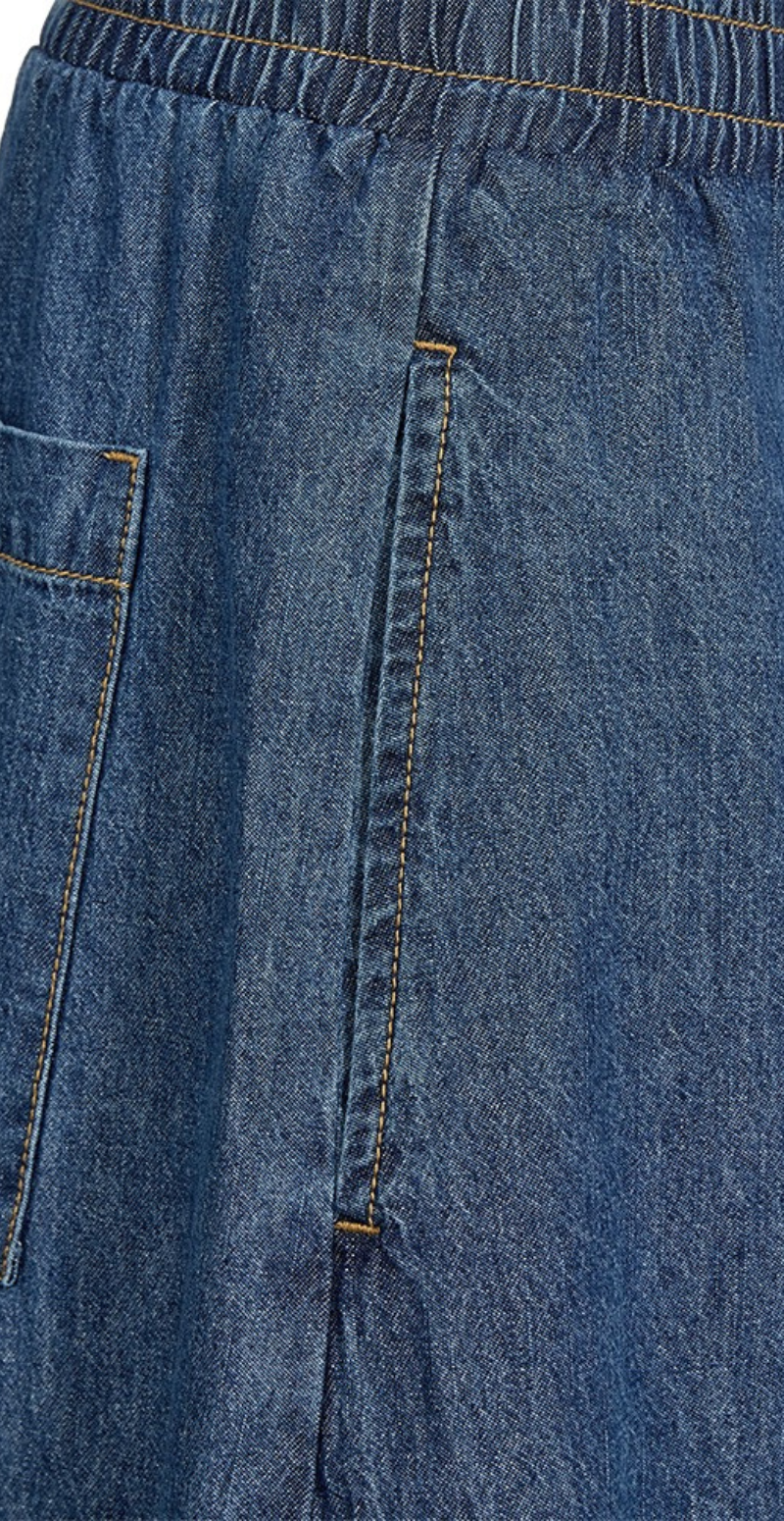 Lisea bukser med vidde medium blue denim Freequent
