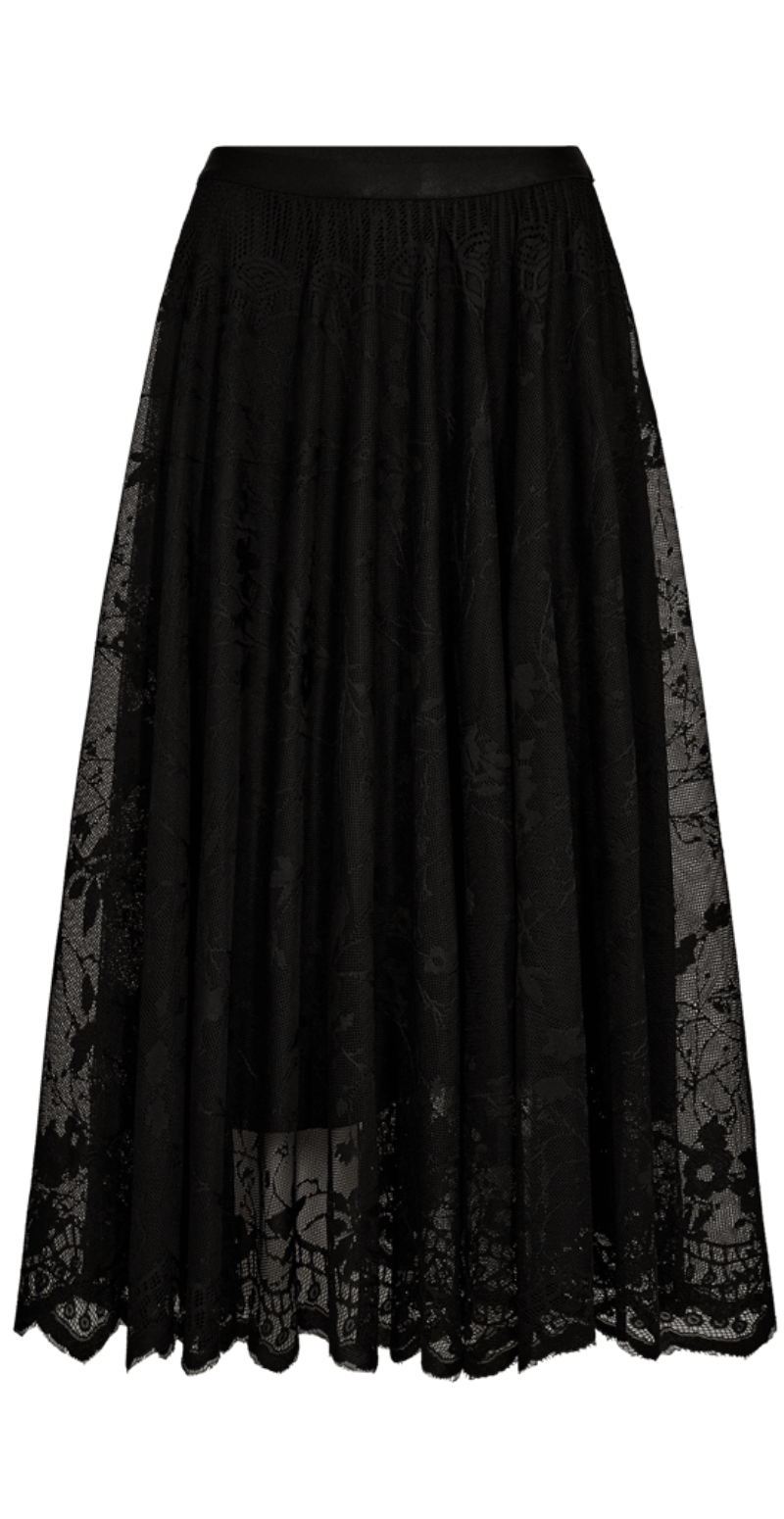 Lally blonde nederdel med print sort