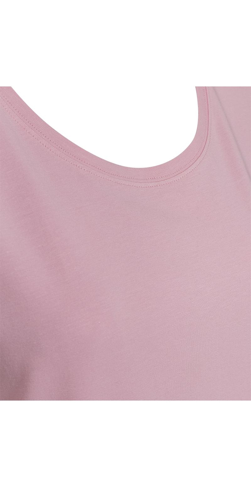 Joke bluse med opsmøg lilac sachet