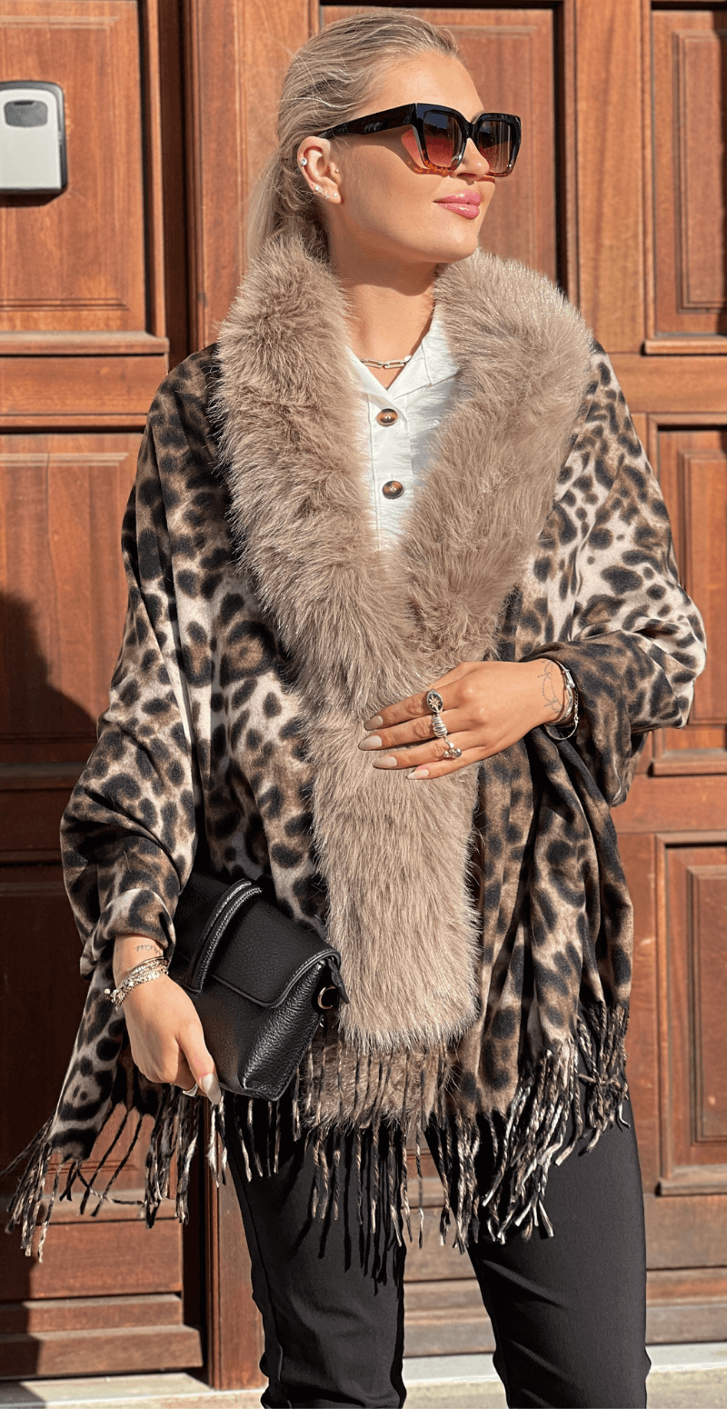 Blødt sjal leopard LikeLondon