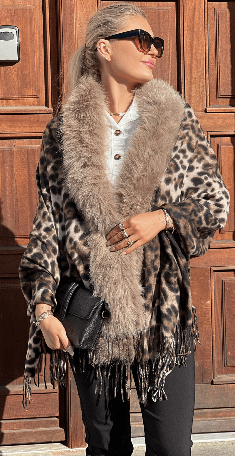 Blødt sjal leopard LikeLondon