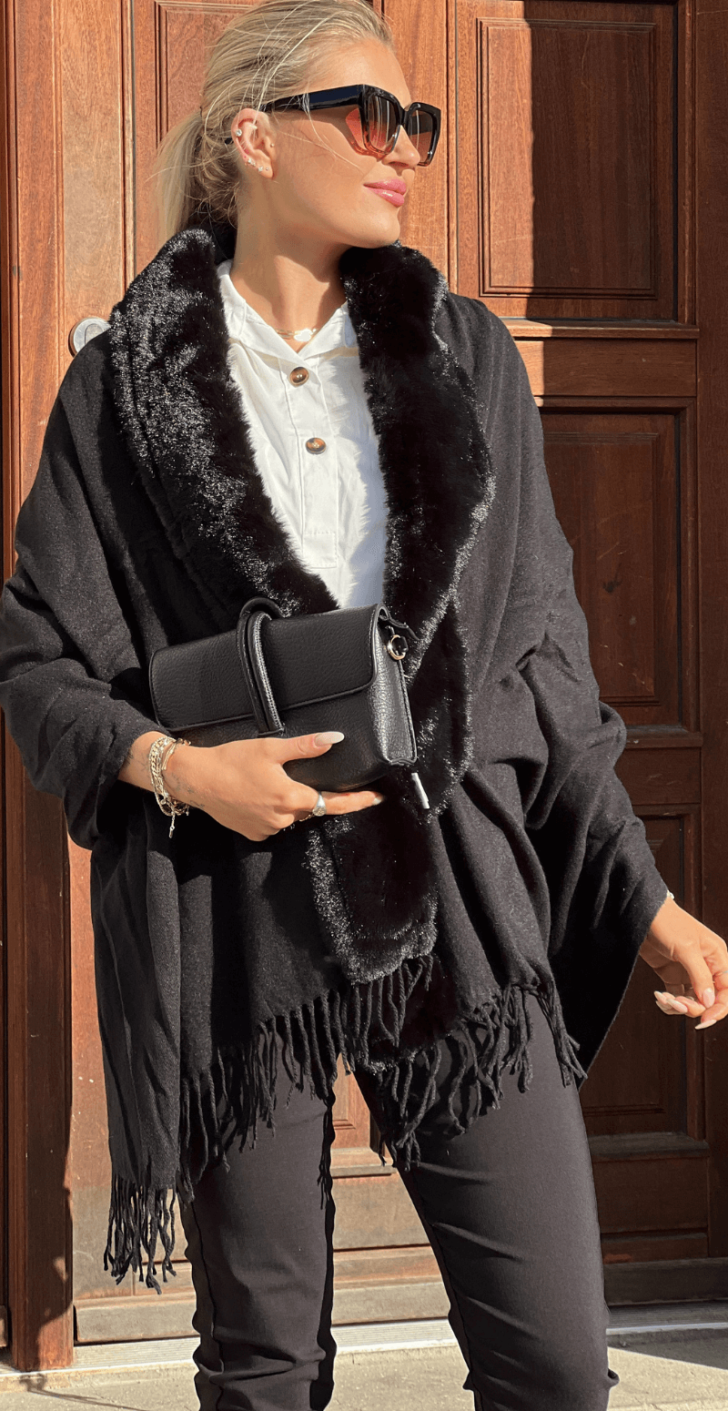 Blødt sjal sort LikeLondon