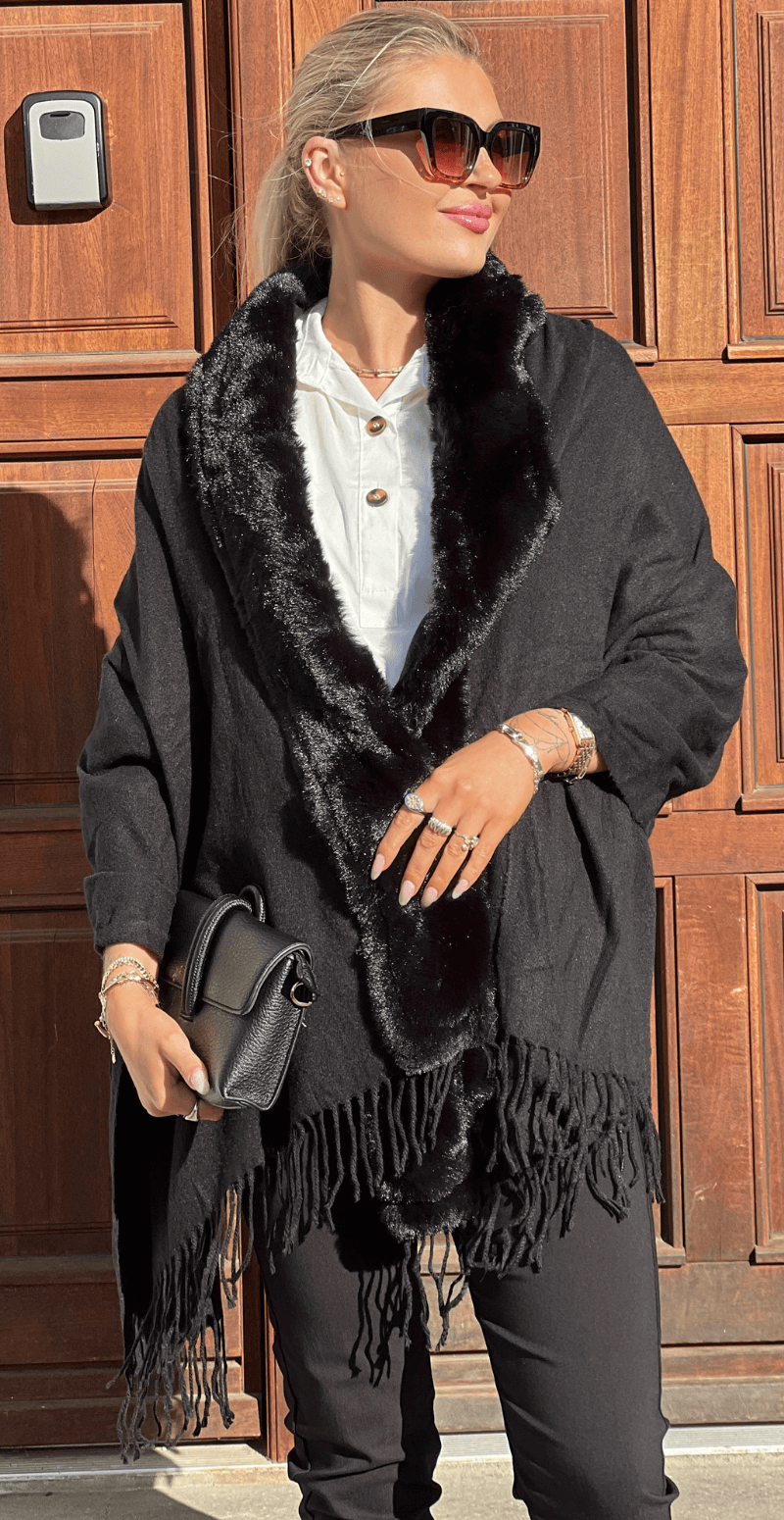 Blødt sjal sort LikeLondon