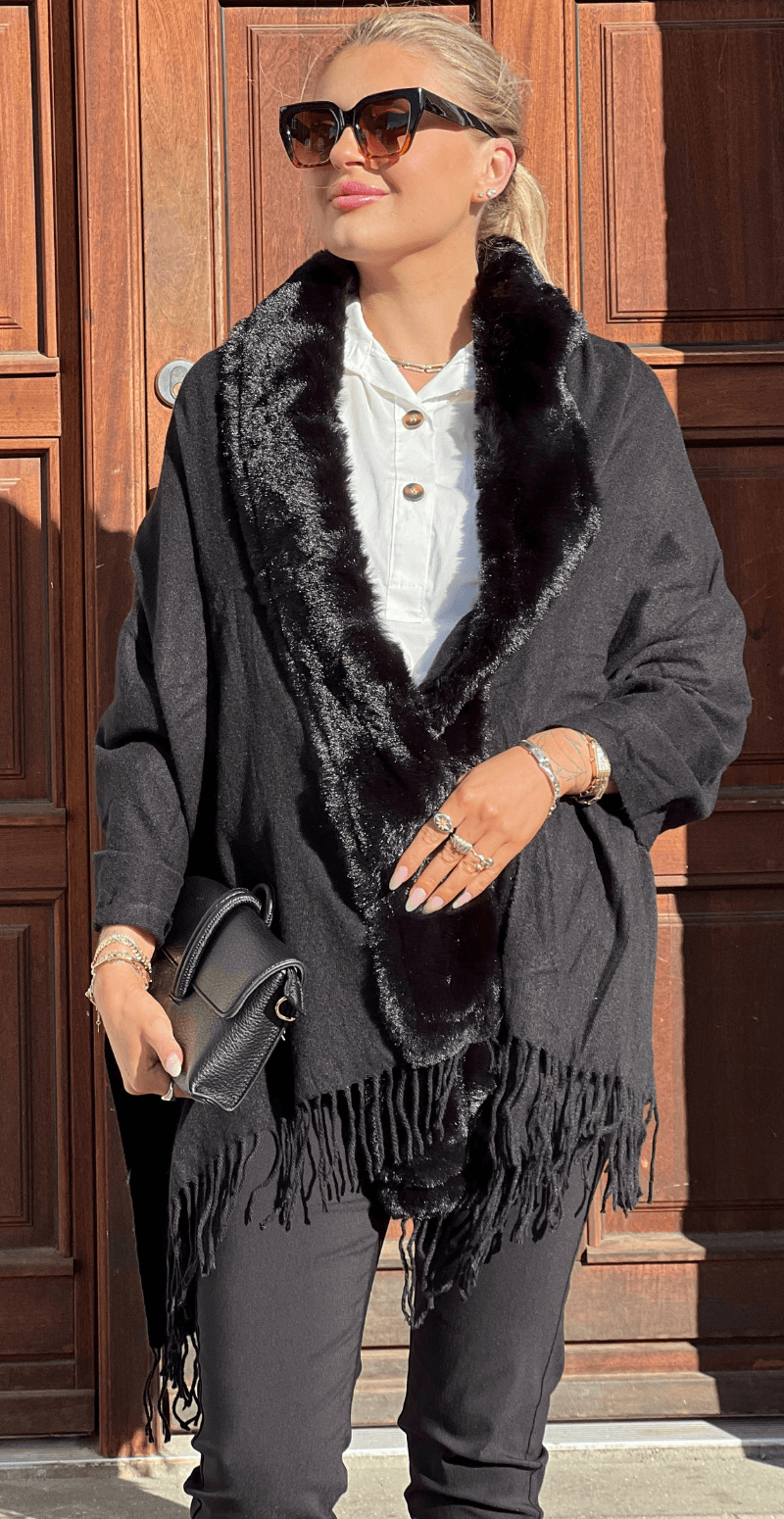 Blødt sjal sort LikeLondon