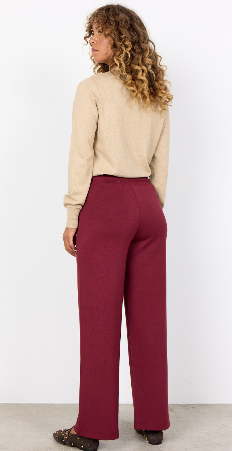 Julia bukser med lommer bordeaux
