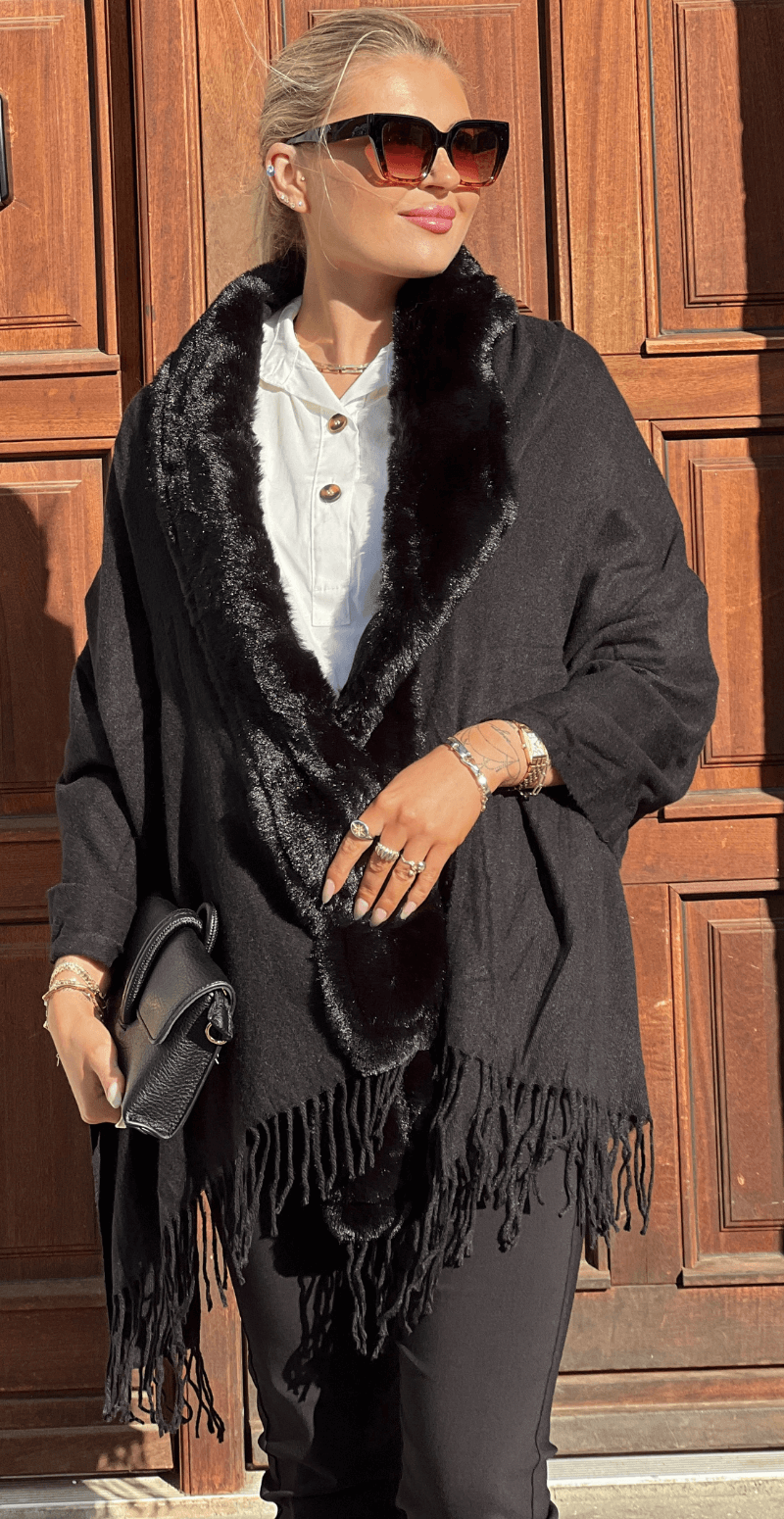 Blødt sjal sort LikeLondon