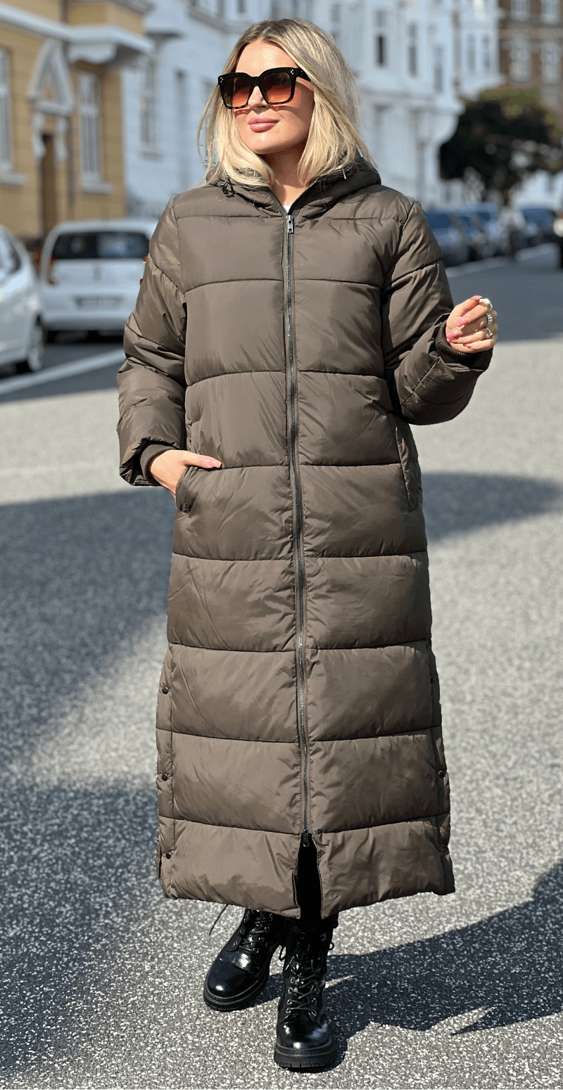 Liva frakke med hætte forest LikeLondon