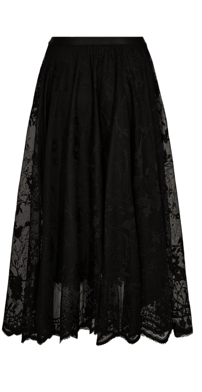 Lally blonde nederdel med print sort