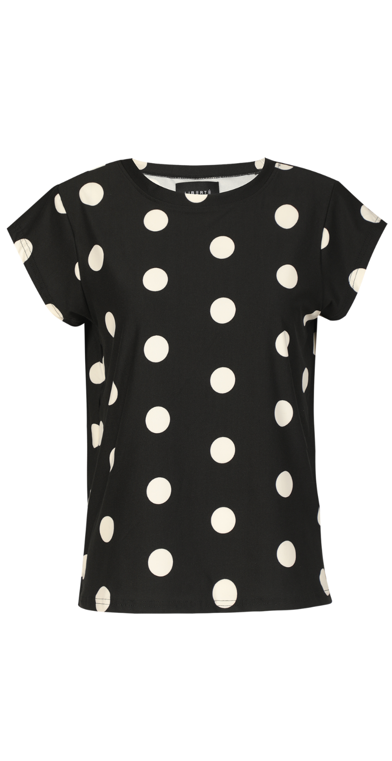 Alma t-shirt black big dot Liberté
