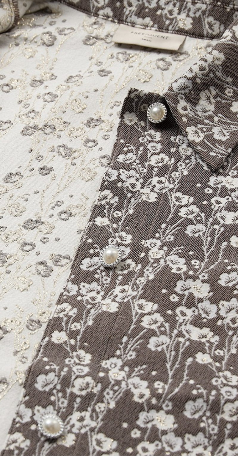 Fally let jakke med blomster mole w. star off-white Freequent