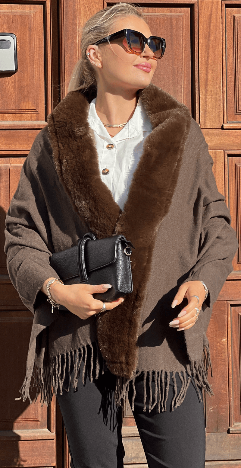 Blødt sjal brun LikeLondon