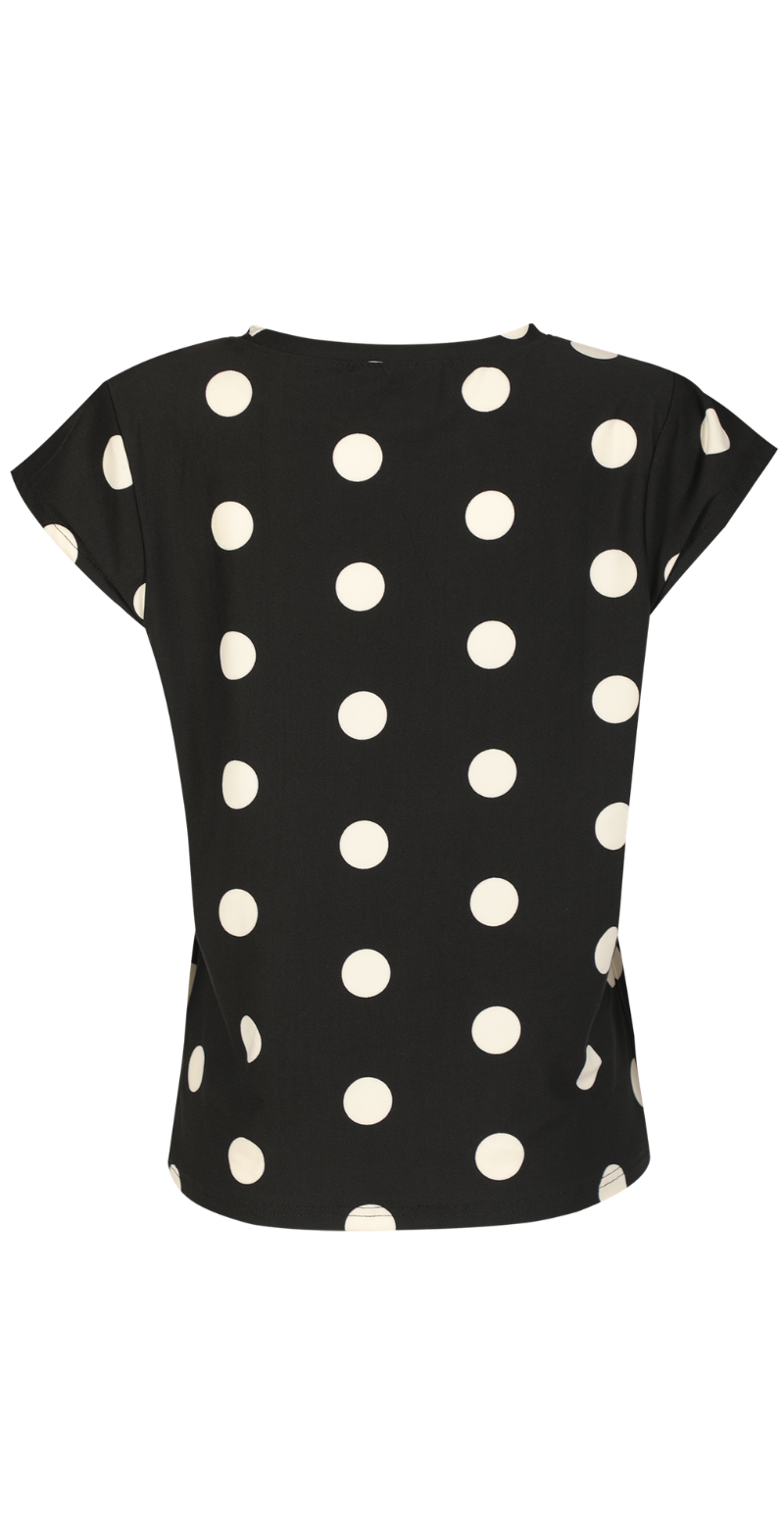 Alma t-shirt black big dot Liberté