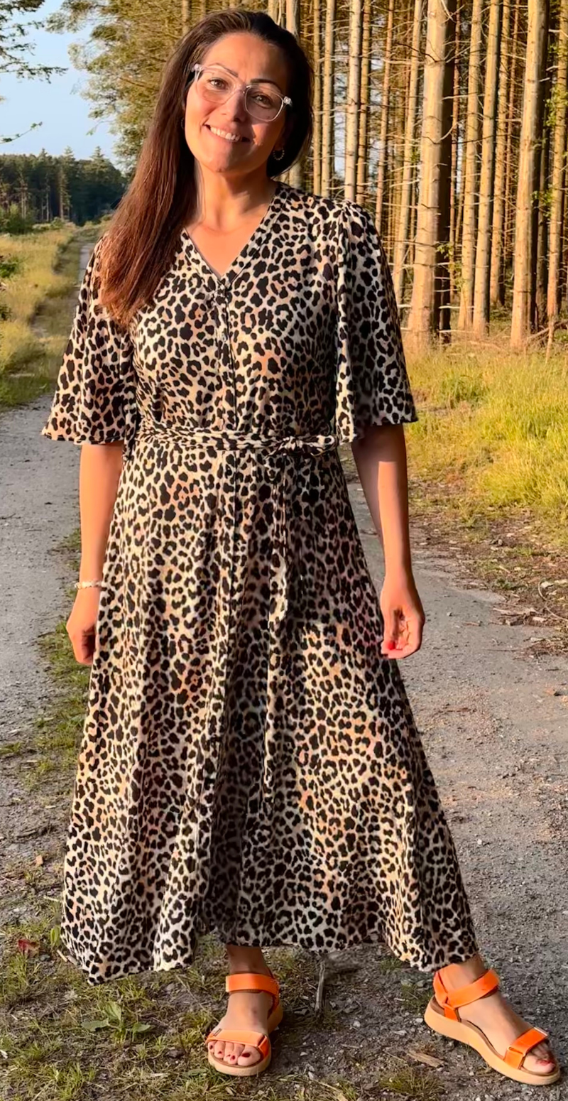 Pietta kjole leopardprint