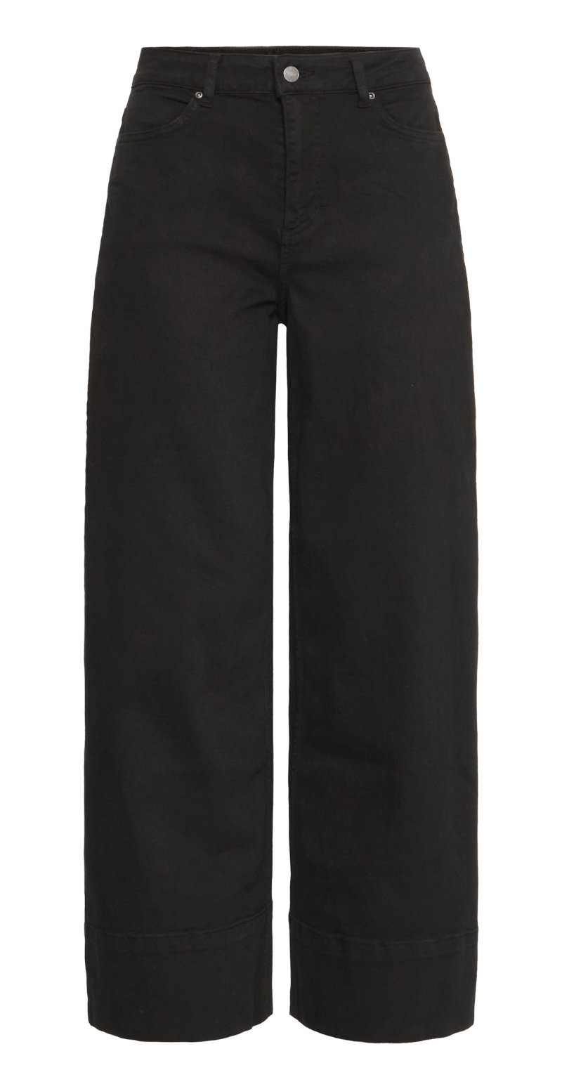 Lydia wide jeans black
