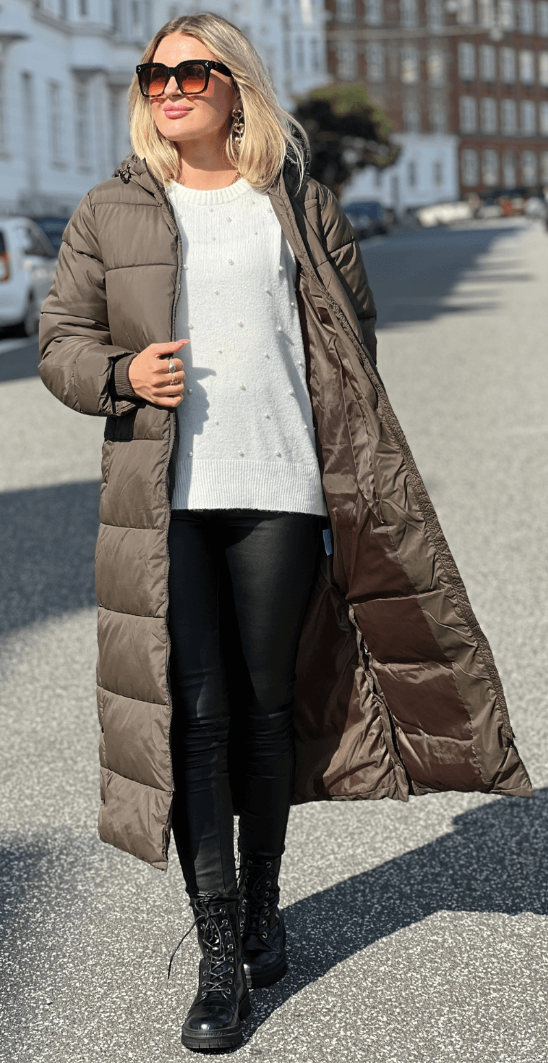 Liva frakke med hætte forest LikeLondon