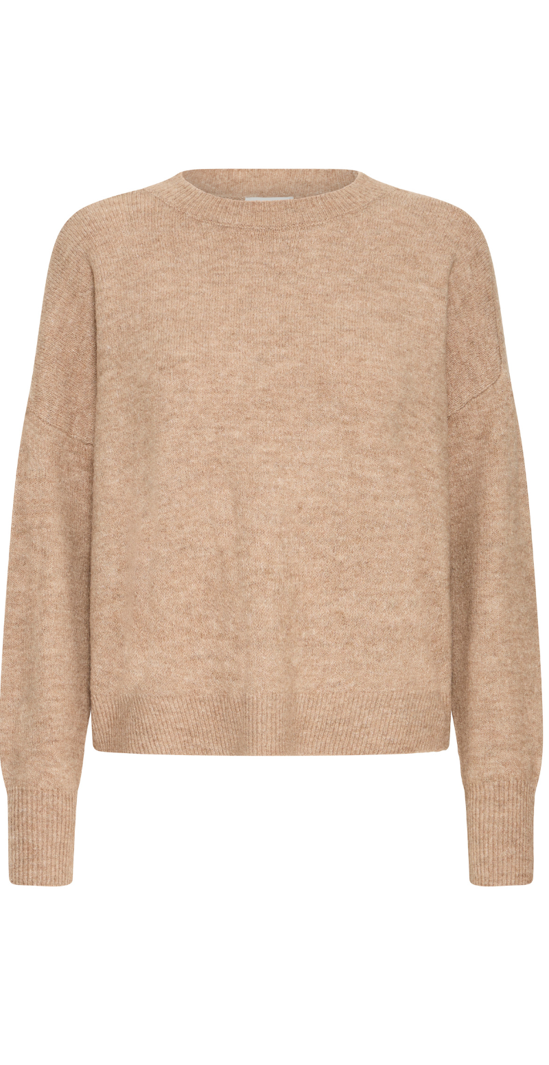 Monna jumper walnut melange