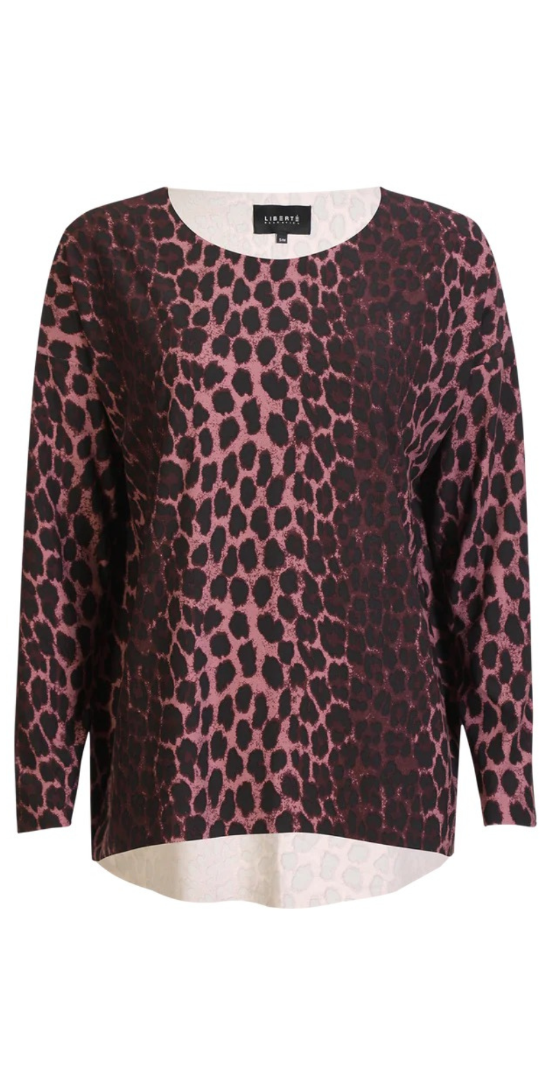 Alma bluse bordeaux leo