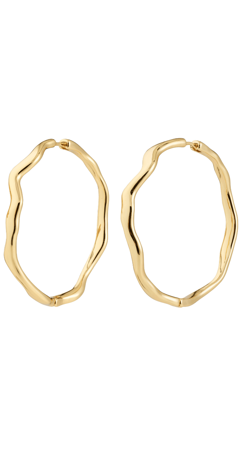 Larkin øreringe guldbelagt