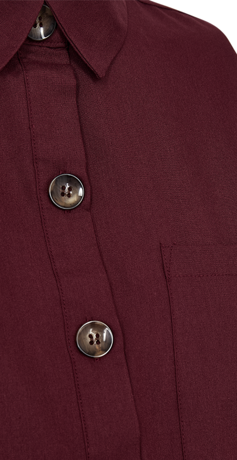 Flynn skjorte med stolpelukning port royale