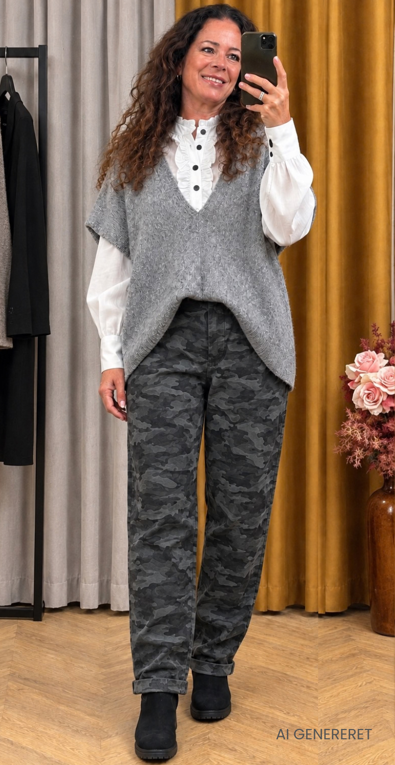 Spige camouflage bukser dark grey LikeLondon