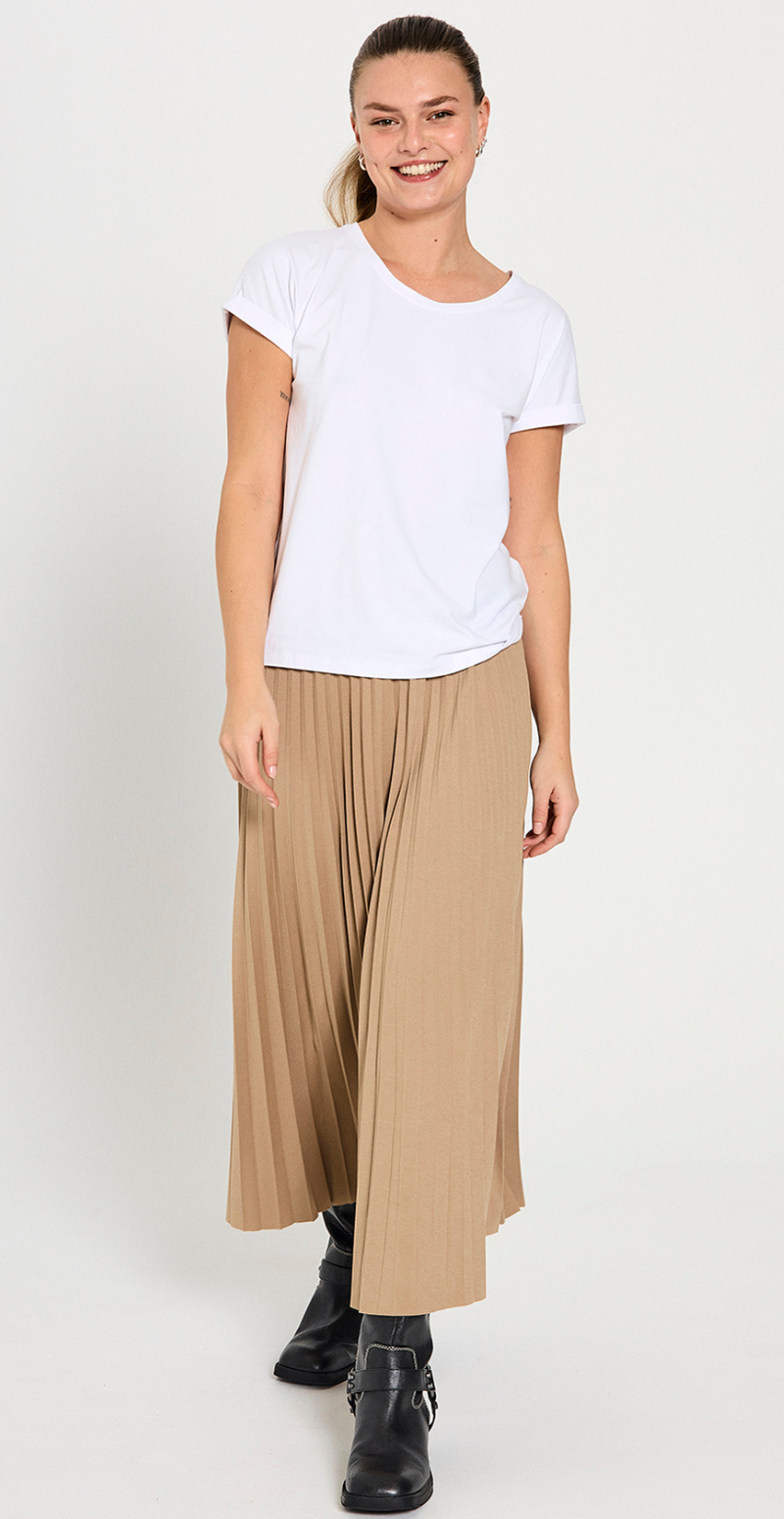 Joke bluse med opsmøg hvid