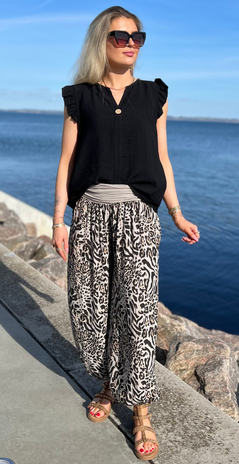 haremsbukser med leopardprint likelondon