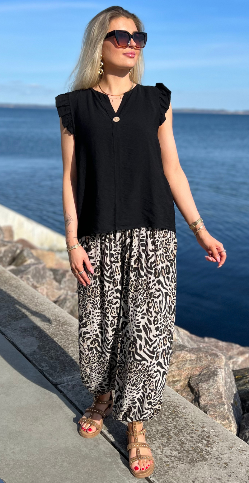 jill haremsbukser med stræk og leo print likelondon