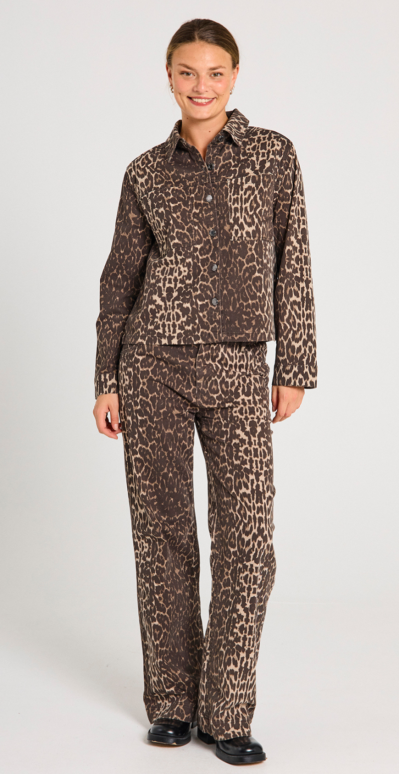 Rinna leopard jeans