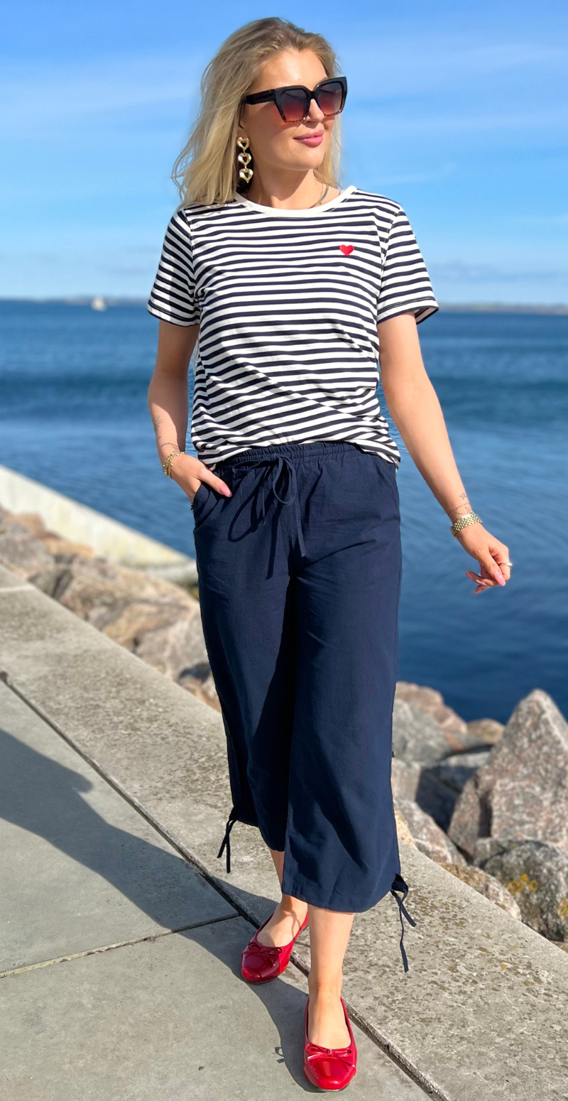 sally capri bukser navy